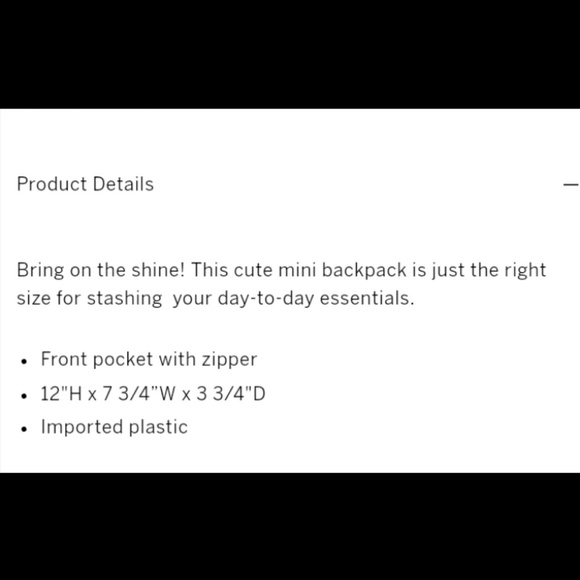 🆕PINK VS💕 MINI IREDESCENT BACKPACK - Picture 4 of 5